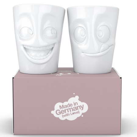Набор кружек 350мл Tassen Joking & Tasty, 2шт, белый детальная картинка 