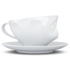 Чашка с блюдцем 200мл Tassen Kissing белая детальная картинка 