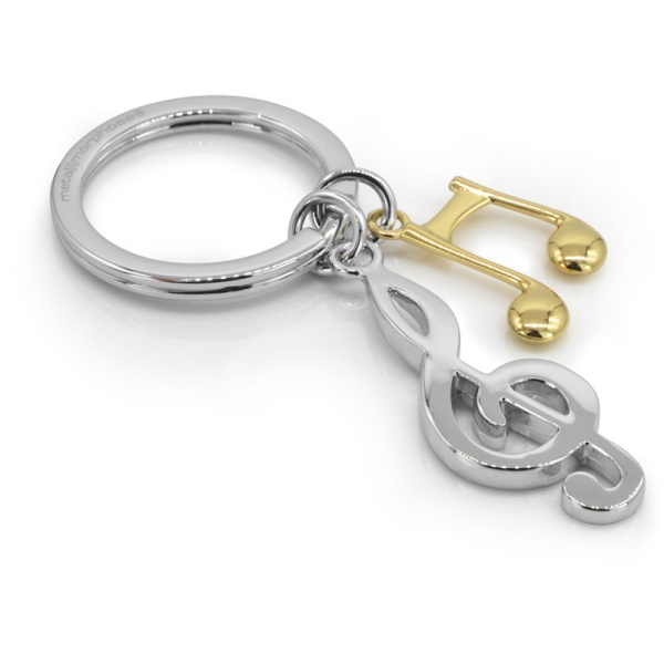 Фото Брелок для ключей "Скрипичный ключ и ноты"