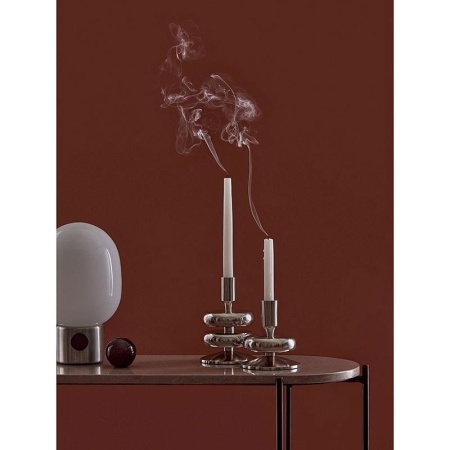 Подсвечник Stone 13см серебристый детальная картинка 