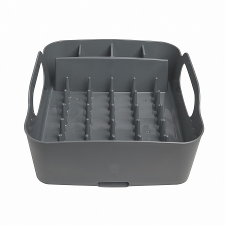 Сушилка для посуды Tub 36x34см темно-серая детальная картинка 