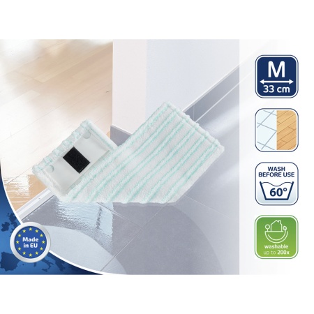 Сменная насадка для швабры Clean Twist Ergo M 33см micro duo тряпка для всех типов полов детальная картинка 