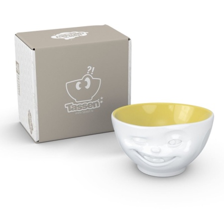 Чаша 500мл Tassen Winking белая-желтая детальная картинка 