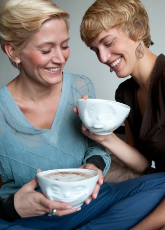 Чаша 500мл Tassen Grinning белая детальная картинка 