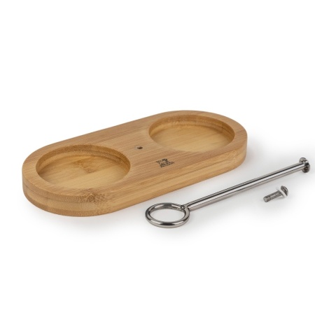 Подставка для мельниц 17см с ручкой Linéa bamboo natural детальная картинка 