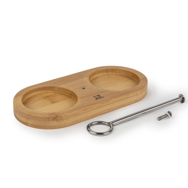 Фото Подставка для мельниц 17см с ручкой Linéa bamboo natural