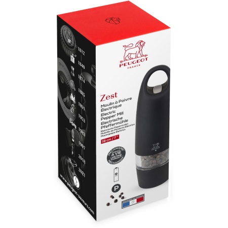 Электрическая мельница для перца ZEST Black 18см детальная картинка 