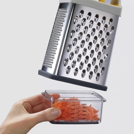 Терка с контейнером Multi-Grip желтая - 20225 Joseph Joseph детальная картинка 