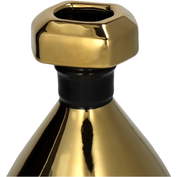 Фото Ваза для цветов "Perfume Bottle" 15x15x25см золотая
