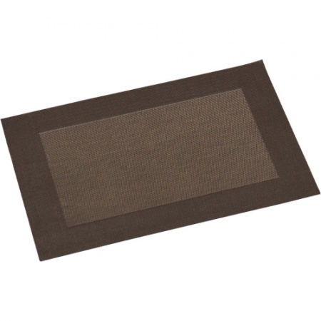 Салфетка под посуду 43x29см коричневая детальная картинка 