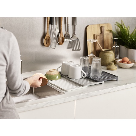 Коврик для сушки раздвижной Tier серый - 85178 Joseph Joseph детальная картинка 