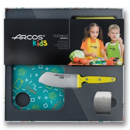 Детский набор для кухни KIDS, 4 предмета, желтый детальная картинка 