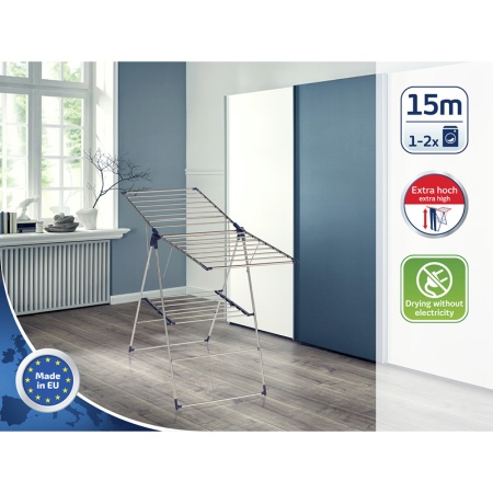 Сушилка для белья 145x55x95см Pegasus 150 Flex Stainless Steel детальная картинка 