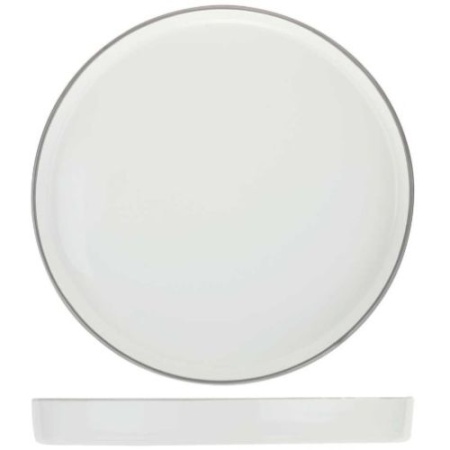 Тарелка 21см COPENHAGUE GREY LINE детальная картинка 