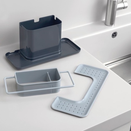 Органайзер для раковины Caddy большой серый - 85070 Joseph Joseph детальная картинка 