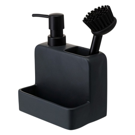 Органайзер с диспенсером для мыла Noble 280мл графит — Smart Solutions детальная картинка 