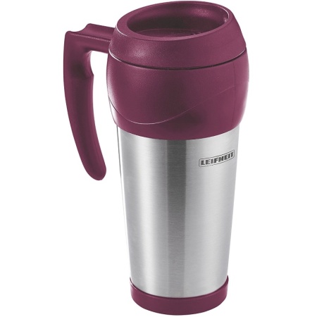 Термокружка 500мл бордовая детальная картинка 