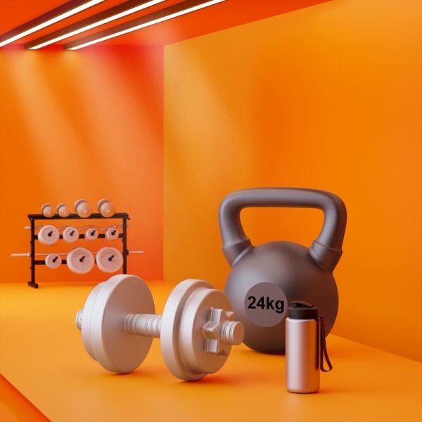 Фото Набор брошей "Гантель и гиря"