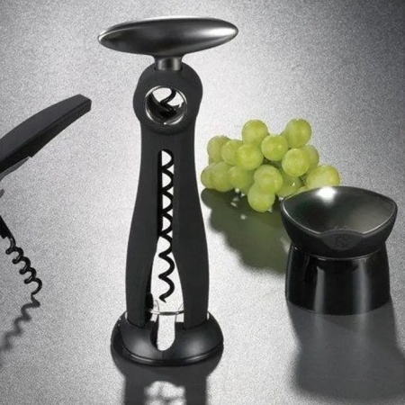 Штопор SALMA Black с обрезателем фольги детальная картинка 