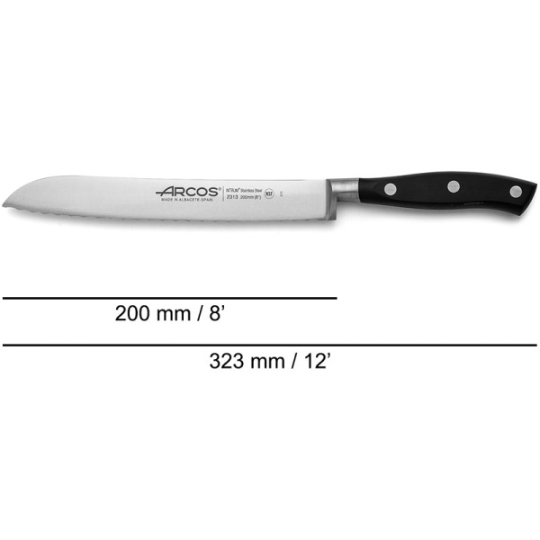 Фото Нож для хлеба 20см RIVIERA