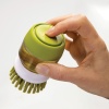 Щетка с дозатором для моющего средства Palm Scrub зеленая - 85004 Joseph Joseph детальная картинка 