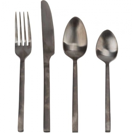 Набор столовых приборов BLACK - 24шт детальная картинка 