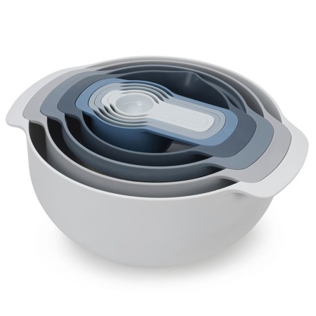 Набор мисок с мерными чашами Nest 9 Plus Sky - 40101 Joseph Joseph детальная картинка 