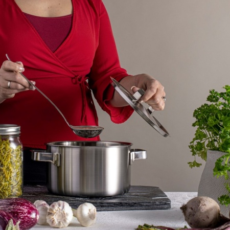 Набор посуды Ruby triply – 4 предмета – 3 кастрюли и сотейник детальная картинка 