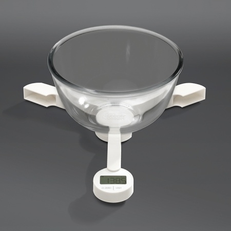 Цифровые складные кухонные весы Tri Scale белые - 40071 Joseph Joseph детальная картинка 