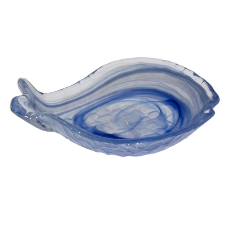 Блюдо стеклянное, соусник 16x11.5x(h)3см Aquarium синий детальная картинка 