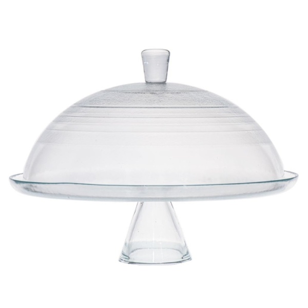 Фото Тортница на ножке Ø31x(h)9.5см Solar прозрачная