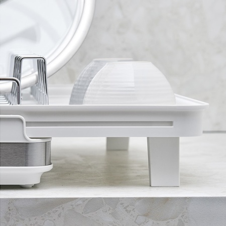 Сушилка для посуды раздвижная большая Atle белая — Smart Solutions детальная картинка 