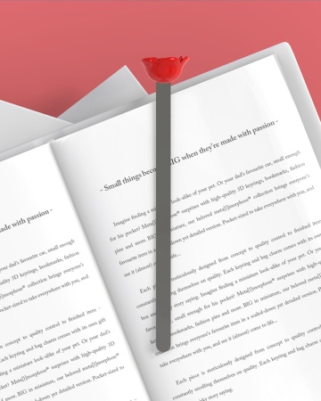 Закладка для книг "Красная роза" детальная картинка 