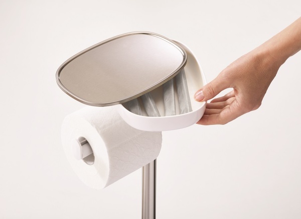 Фото Набор держатель для туалетной бумаги с подносом EasyStore + ершик Flex - 70519 Joseph Joseph