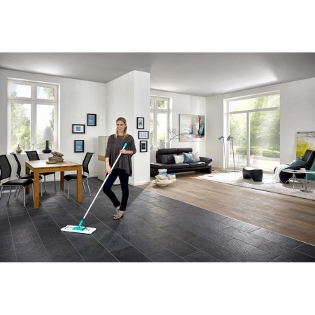 Швабра для пола Profi XL 42см micro duo с алюминиевой ручкой 140см детальная картинка 