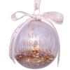 Новогоднее украшение из стекла Vondels "Рождественский шар" 9см детальная картинка 