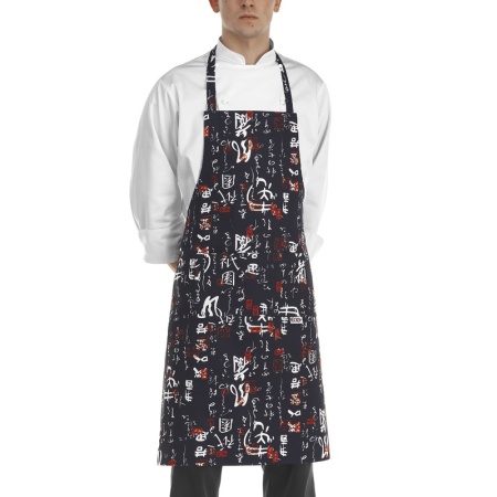 Фартук с нагрудником и карманом - цвет jap - 100% хлопок - 190г/м2 детальная картинка 