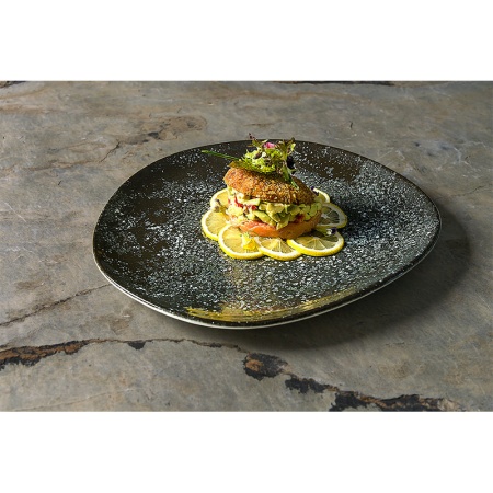 Тарелка плоская 29см COSMOS Black Vago детальная картинка 