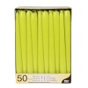 Свеча Ø22мм 25см LIME GREEN, 50шт детальная картинка 