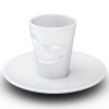 Кофейная пара 80мл Tassen Impish белая детальная картинка 