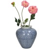 Ваза для цветов фарфоровая 18x18x20см синяя детальная картинка 