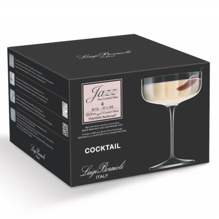 Набор бокалов 300мл JAZZ Cocktail Coupe, 4шт детальная картинка 