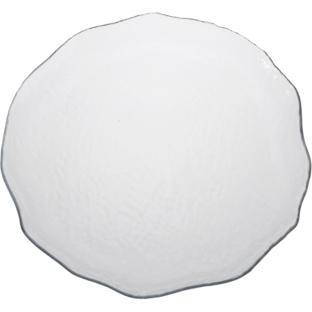 Блюдо стеклянное 28см Amorf прозрачное детальная картинка 