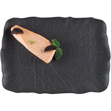 Тарелка прямоугольная 33x23см SHADE детальная картинка 