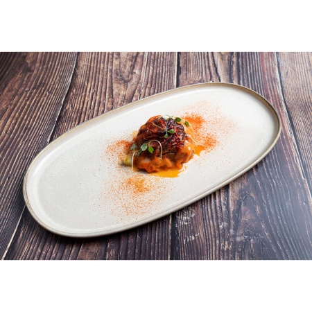 Блюдо, тарелка овальная 30x16см SAND Hygge детальная картинка 