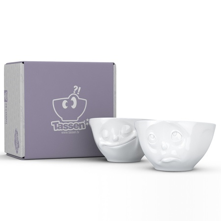 Набор чаш 200мл Tassen Happy & Oh please белый, 2шт детальная картинка 