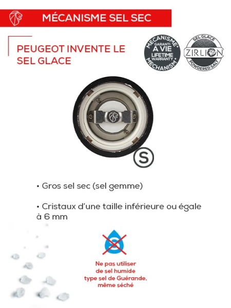 Фото Мельница для соли 15см PARIS u'Select graphite - Zirlion