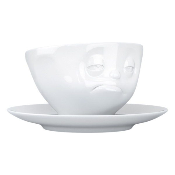 Фото Чашка с блюдцем 200мл Tassen Snoozy белая