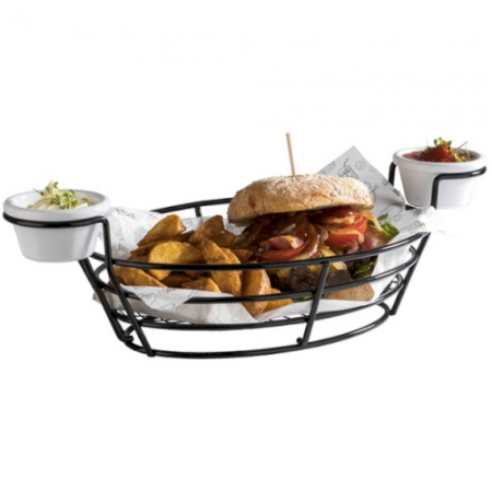 Корзинка сервировочная 20x39.5x(h)11см детальная картинка 