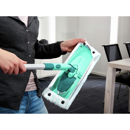 Швабра для пола Combi M 33см micro duo со стальной ручкой 140см детальная картинка 